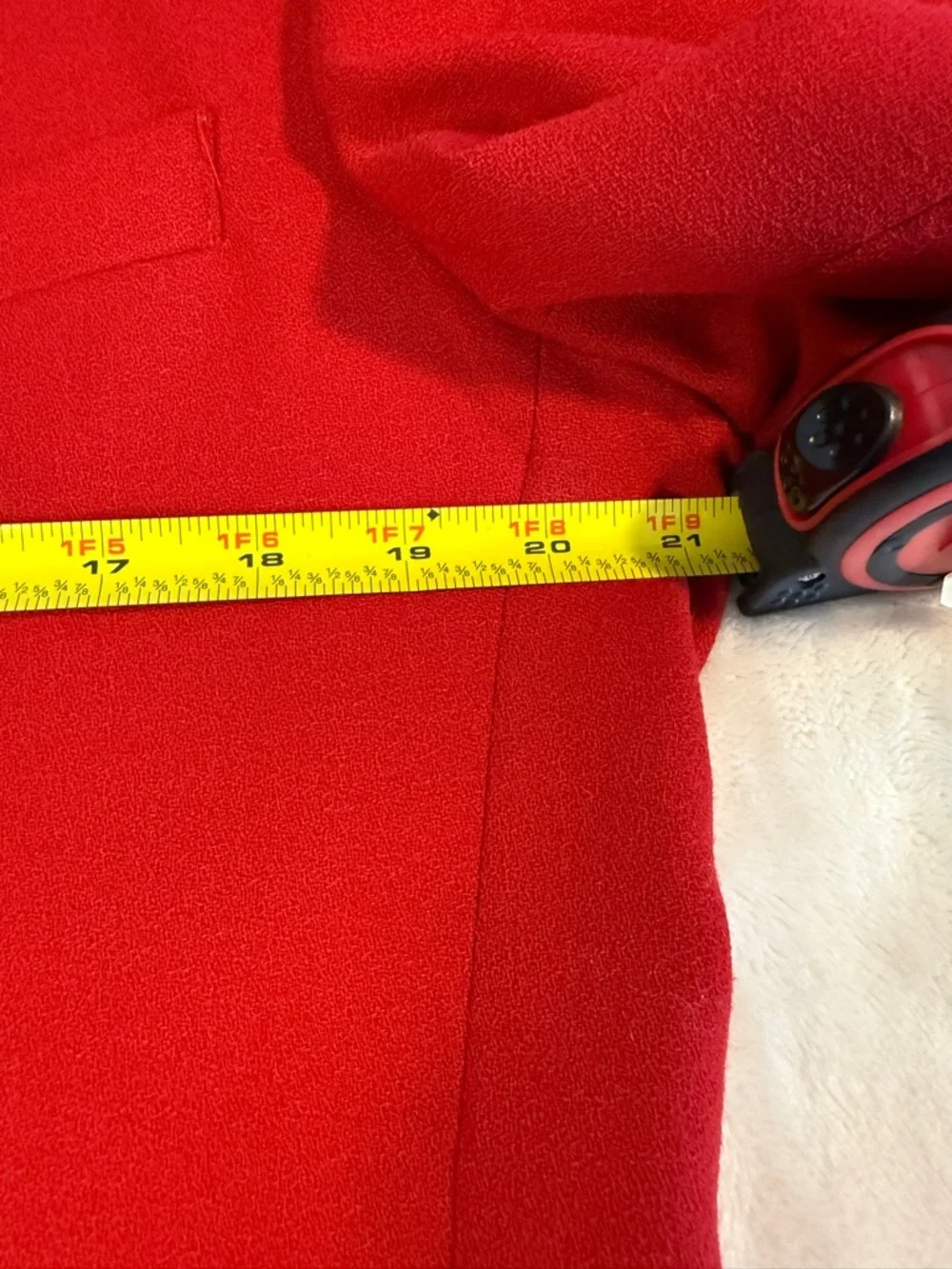 Vintage Europa Collection Diffusion Red 100% Wool Blazer / Suit Jacket 40/42